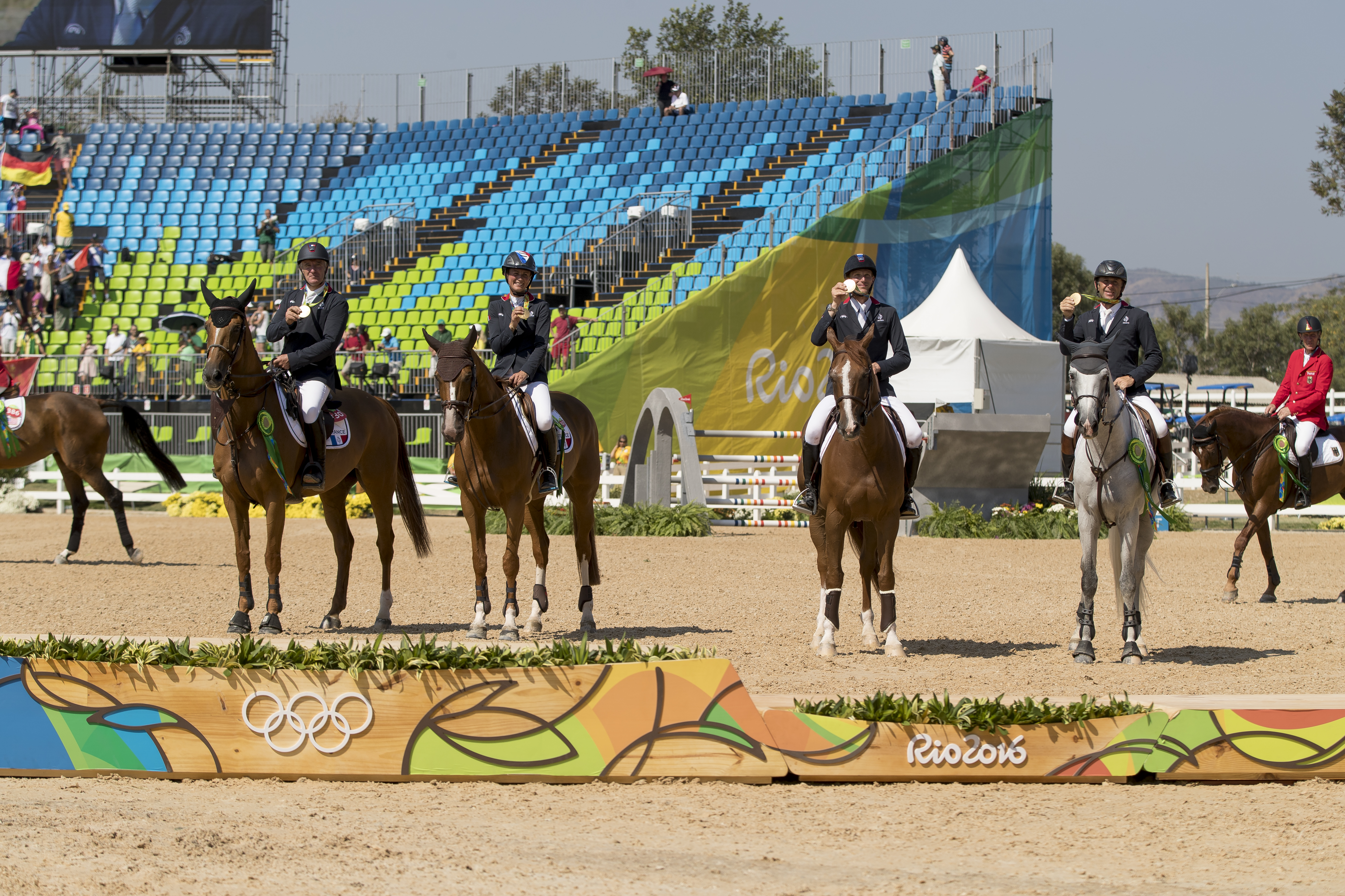 Olympic gold for REVEUR DE HURTEBISE member of the French team (picture (c) Hippofoto)
