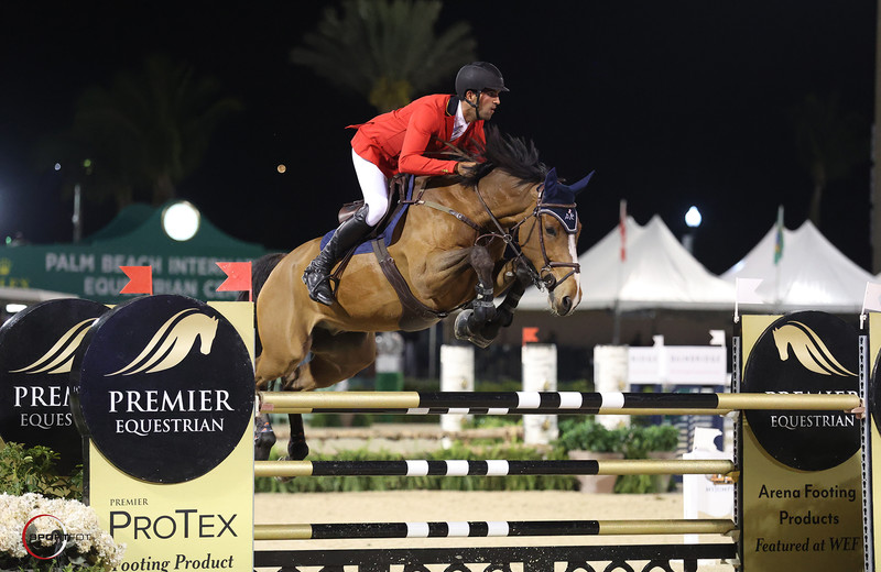 La victoire pour Antonio Martinez Jr et FORMAN DE VIRTON (Aragorn van Schuttershof x Kashmir van Schuttershof) ce 2 mars au WEF de Wellington (Sportfot)