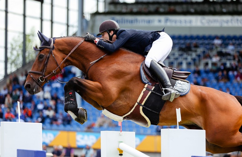 GAMIN VAN’T NAASTVELDHOF (Chacco Chacco x Toulon) au CSIO5* d'Aachen en juillet 2022 (photo: Mélina Massias)