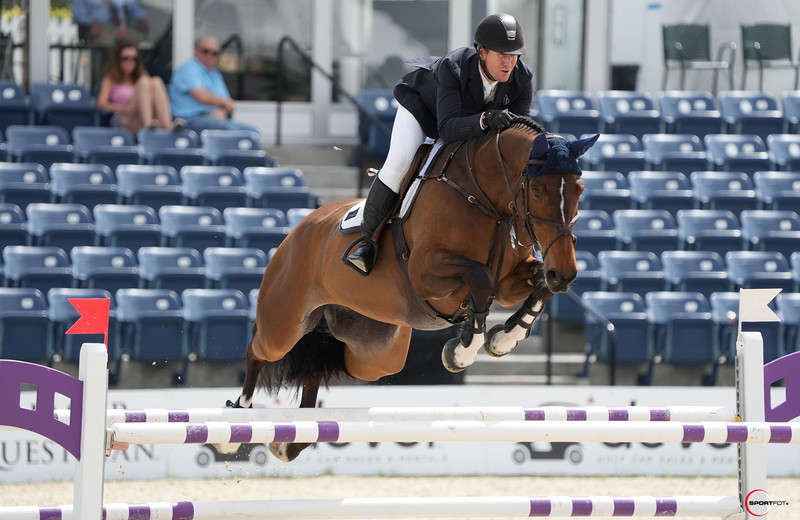 McLain Ward en AZUR GARDEN’S HORSES E.O. (Thunder van de Zuuthoeve x Sir Lui), winnaars in Wellington (Sportfot)