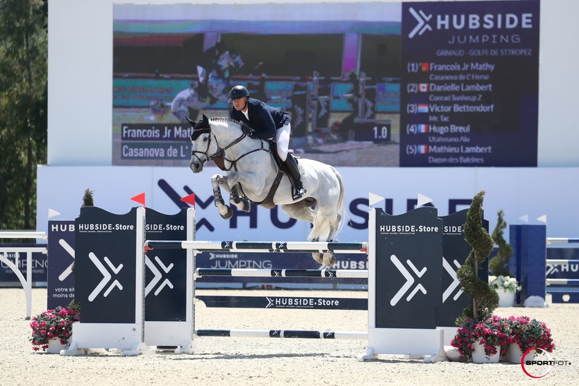 François Mathy Jr remporte l'épreuve spéciale en deux phases 1.45m du CSI3* à Grimaud (Sportfot)