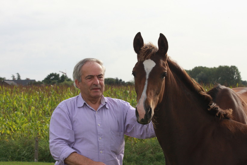 Willy Taets et GALLINAO VAN HET GRAVENHOF en février 2012 (JDR)